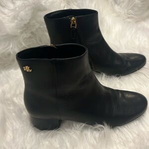 Ralph Lauren black boots EUC size 8